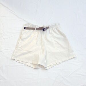 The North Face Women's Cream Athletic Shorts with Belt